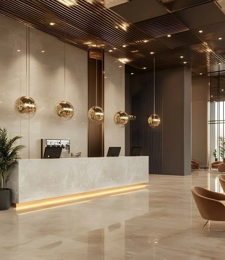 Front desk or reception checkout